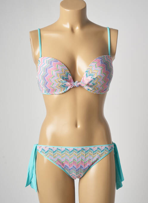 Costum de baie din două piese roz GENIUS femeie