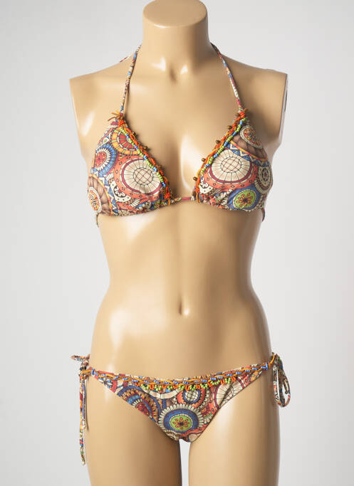 Costum de baie din două piese maro GENIUS femeie