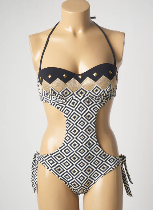 Costum de baie dintr-o singură piesă negru GENIUS femeie