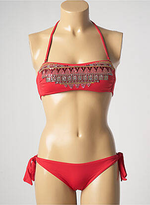 Costum de baie din două piese roșu GENIUS femeie