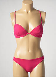 Costum de baie din două piese elasticitate sutien cu susținere înaltă și burete detașabil roz GENIUS femme