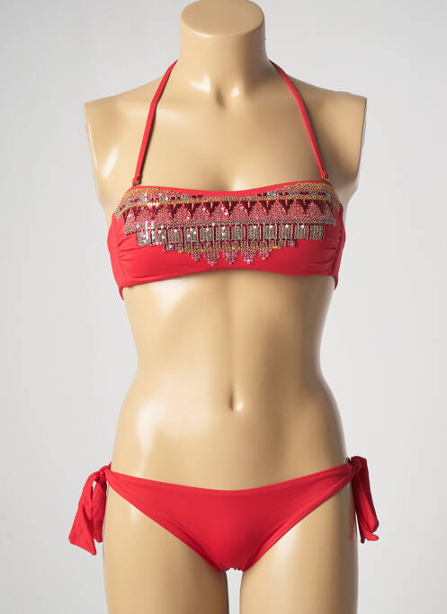 Costum de baie din două piese roșu GENIUS femeie