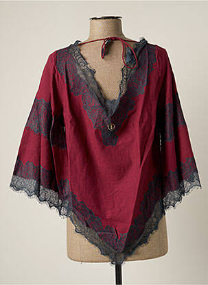 Top guler în v mâneci 3/4 violet BY SOPHIE femeie
