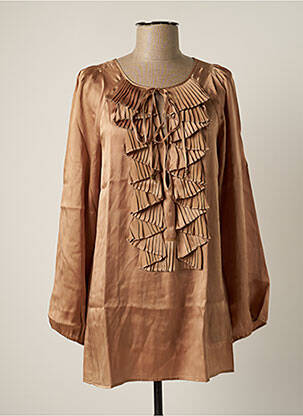 Tunică mâneci lungi maro MINE DE RIEN femeie