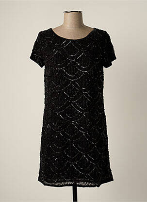 Rochie scurtă mâneci scurte mâneci scurte negru MINE DE RIEN femeie