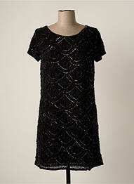 Rochie scurtă mâneci scurte mâneci scurte negru MINE DE RIEN femme