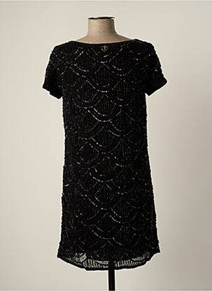 Rochie scurtă mâneci scurte mâneci scurte negru MINE DE RIEN femeie