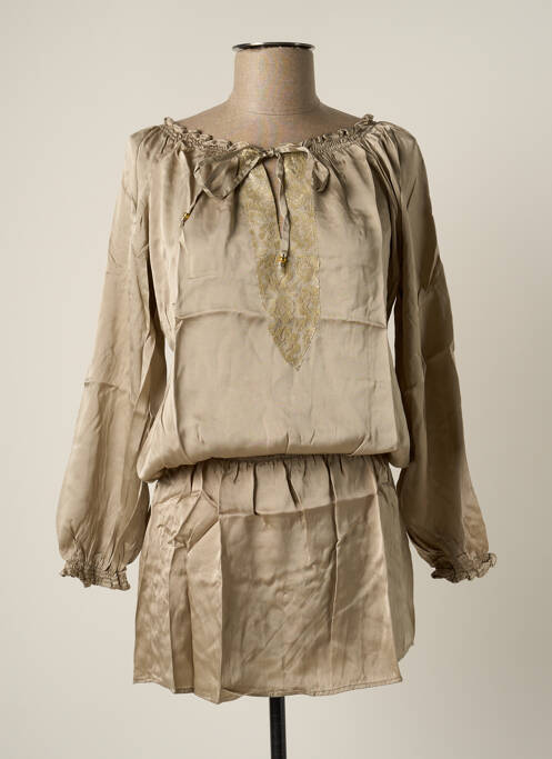 Tunică mâneci lungi bej MINE DE RIEN femeie