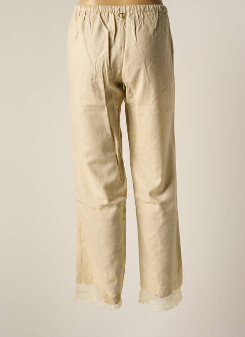 Pantalon drept bej BY SOPHIE femeie