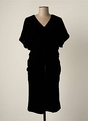 Rochie midi mâneci scurte mâneci scurte negru MINE DE RIEN femeie