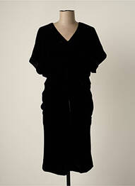 Rochie midi mâneci scurte mâneci scurte negru MINE DE RIEN femme