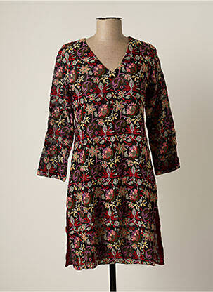 Rochie midi mâneci 3/4 mâneci 3/4 roșu BY SOPHIE femeie