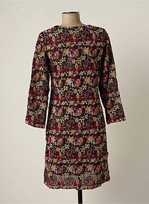 Rochie midi mâneci 3/4 mâneci 3/4 roșu BY SOPHIE femeie