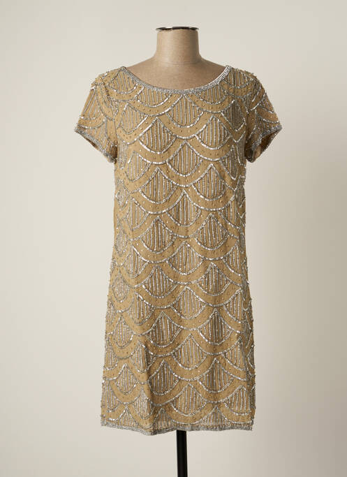 Rochie scurtă bej BY SOPHIE femeie