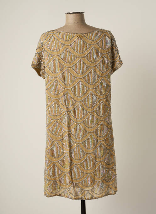 Rochie scurtă mâneci scurte mâneci scurte bej BY SOPHIE femme