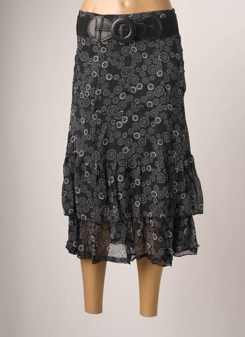 Fustă midi negru MOKA'S femeie