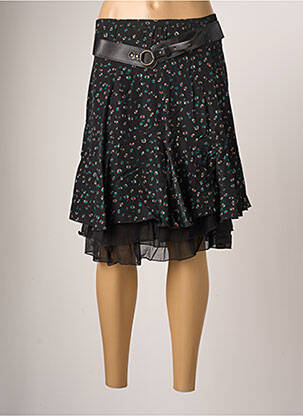 Fustă scurtă croială evazată negru MOKA'S femme