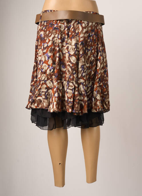 Fustă midi maro MOKA'S femeie