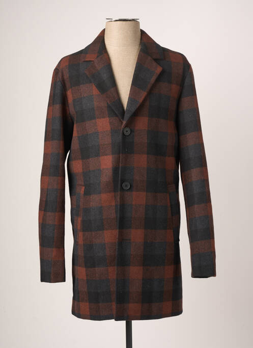 Palton lung maro JACK & JONES bărbat