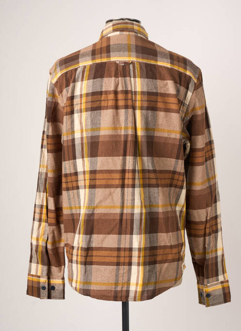 Cămașă cu mâneci lungi maro JACK & JONES bărbat