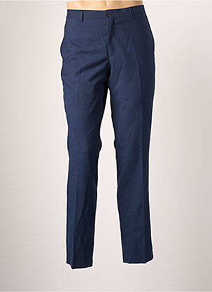Pantalon slim țesătură poplin talie înaltă albastru JACK & JONES bărbat