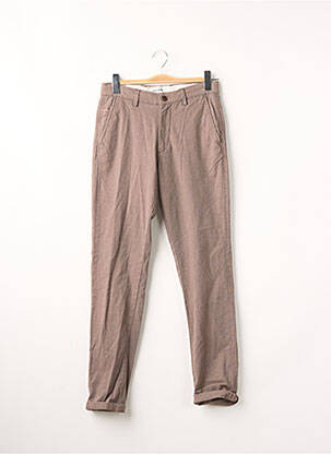 Pantalon slim elasticitate mărime normală maro JACK & JONES bărbat