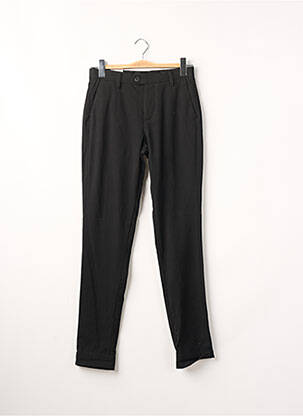 Pantalon slim elasticitate mărime normală negru JACK & JONES bărbat