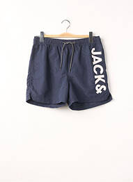 Șort de baie efect material satinat albastru JACK & JONES bărbat