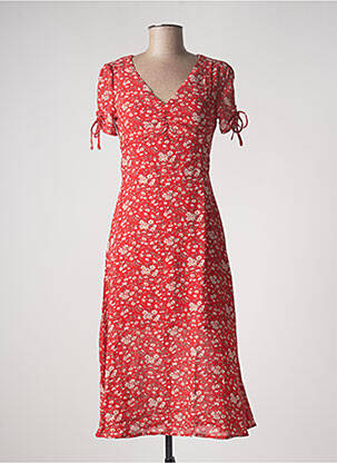 Rochie midi roșu CALIE femeie