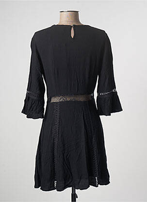 Rochie scurtă mâneci 3/4 mâneci 3/4 negru CALIE femeie