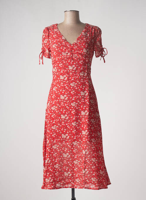 Rochie midi roșu CALIE femeie