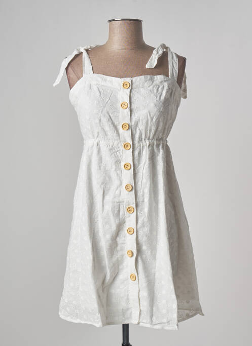 Rochie scurtă alb CALIE femeie