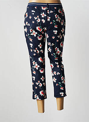 Pantalon 7/8 țesătură poplin albastru DAMART femeie