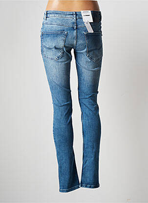 Blugi cu croială slim efect uzat decolorat mărime normală albastru BONOBO JEANS femeie