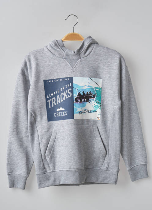 Hanorac cu glugă gri CREEKS bărbat