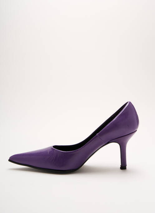Pantofi cu toc violet YVES DE BEAUMOND femeie