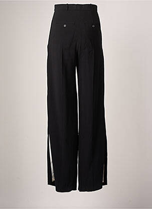 Pantalon larg talie cu cleme talie înaltă negru BURBERRY femeie