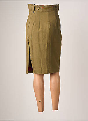 Fustă midi talie cu cleme verde PAUL SMITH femeie