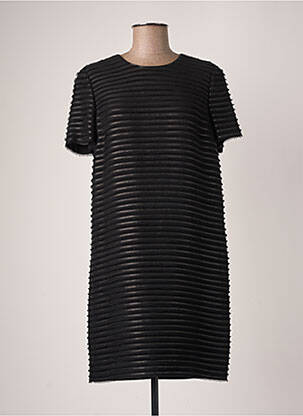Rochie scurtă închidere cu fermoar la spate mâneci scurte negru BURBERRY femeie