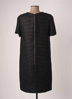 Rochie scurtă închidere cu fermoar la spate mâneci scurte negru BURBERRY femeie