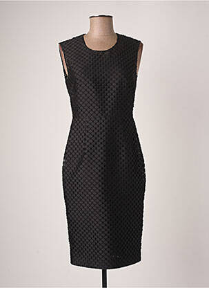 Rochie midi fără mâneci fără mâneci negru BURBERRY femeie