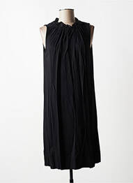 Rochie midi croială fluidă fără mâneci negru QUATTRO femme