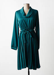 Rochie midi mâneci lungi mâneci lungi verde QUATTRO femme