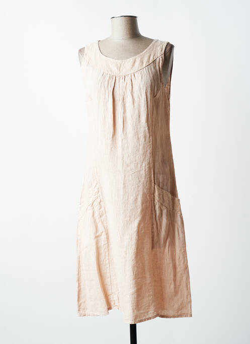 Rochie midi roz QUATTRO femeie