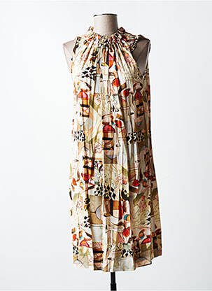 Rochie midi bej QUATTRO femeie