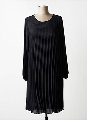 Rochie midi croială fluidă mâneci lungi negru QUATTRO femeie