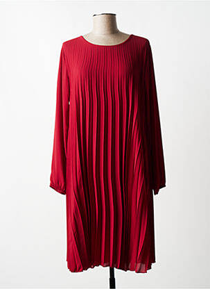 Rochie midi croială fluidă mâneci lungi roșu QUATTRO femeie
