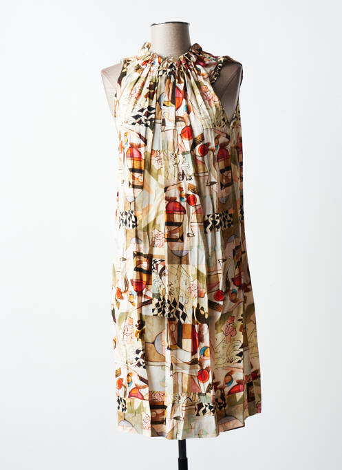 Rochie midi bej QUATTRO femeie