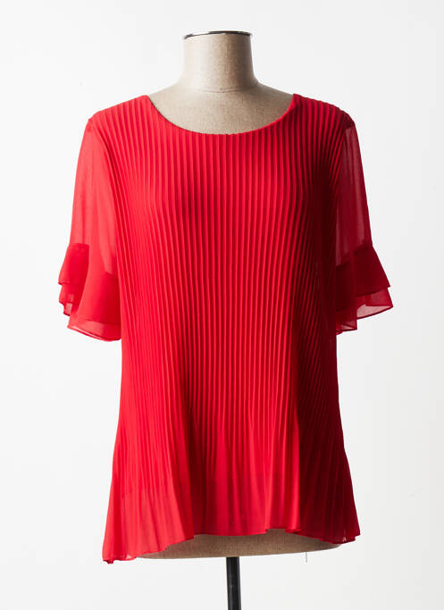 Top croială fluidă mâneci 3/4 roșu QUATTRO femme