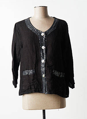 Jachete casual guler rotund negru QUATTRO femeie